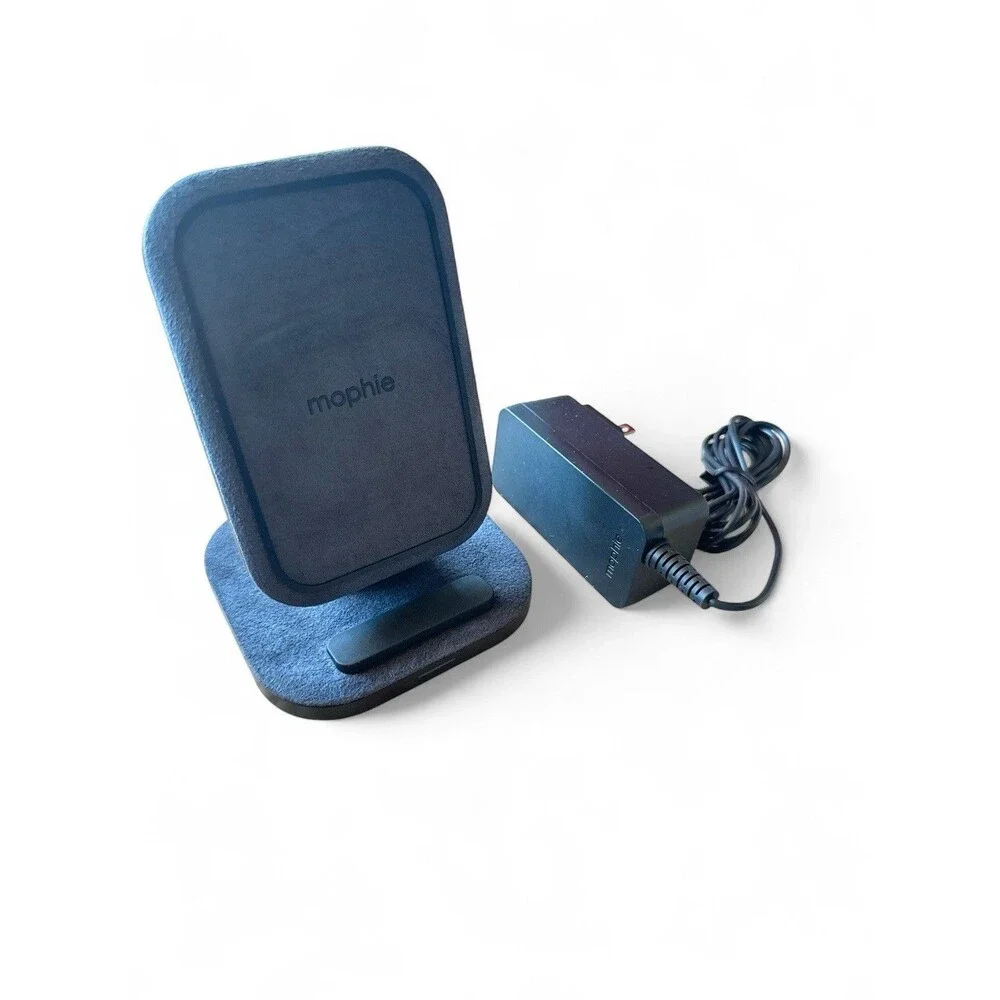 Zagg Mophie 15W Qi Fast Wireless Charging Stand Adapter Black